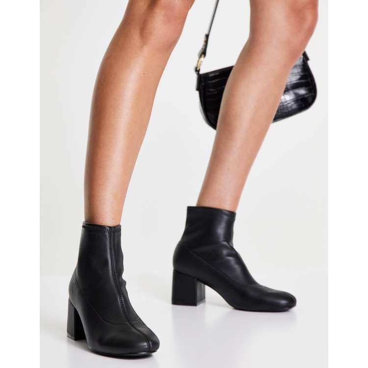 Black sock boots new look best sale