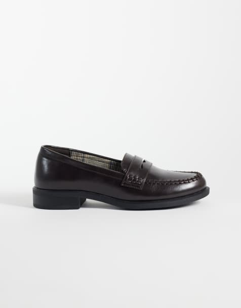 New Look faux leather loafer in dark brown - view 1