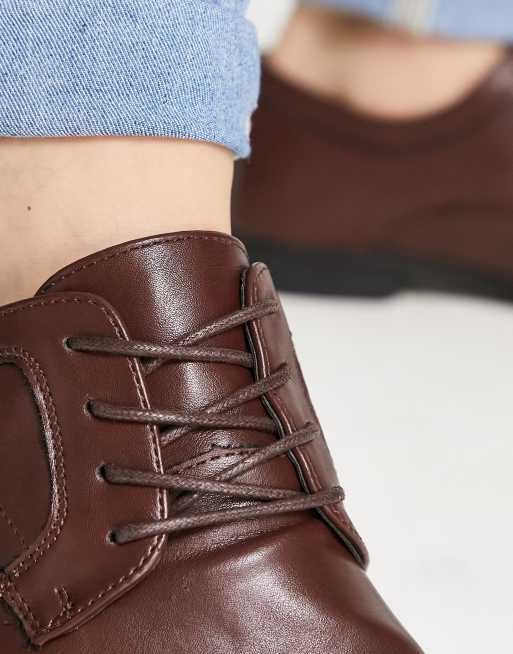 Faux leather hot sale oxford shoes