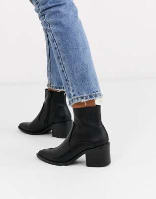 new look black leather boots