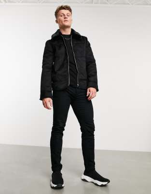 new look shearling jacket