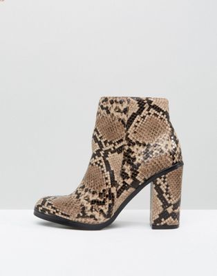 faux snakeskin boots