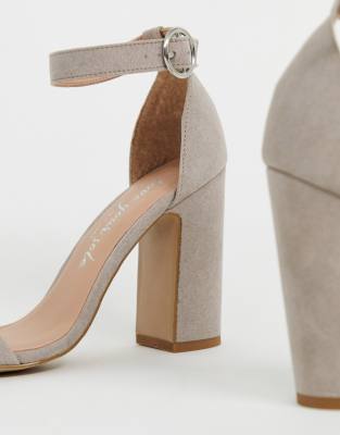 Grey heels hotsell new look