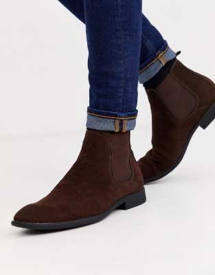 new look suede chelsea boots