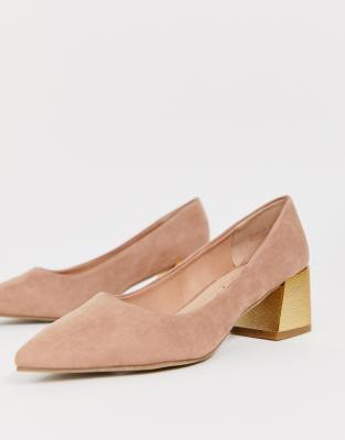 new look pink suede shoes