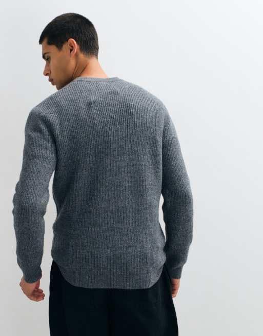 New Look Fischerpullover in Dunkelgrau, 5 von 5