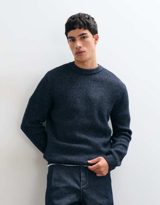 New Look fisherman jumper in navy, 2 of 5