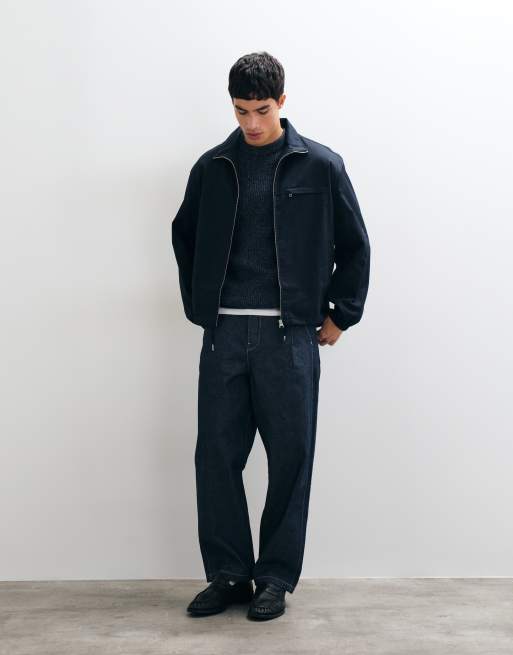 New Look fisherman jumper in navy, 3 of 5