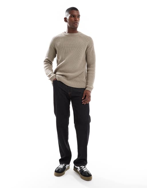 New Look fisherman knit jumper in mink, 2 of 5