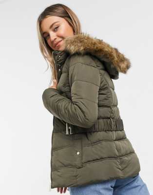 fitted padded coat