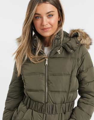 fitted padded coat