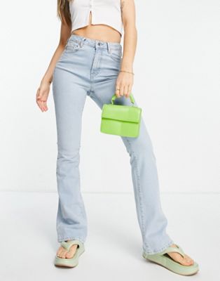New Look flare jeans in light blue