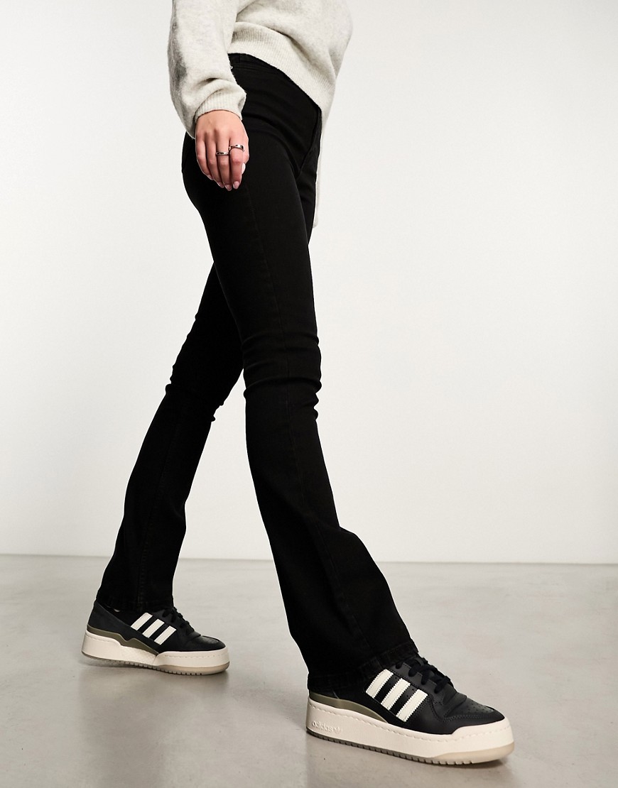 New Look flared jeans in black