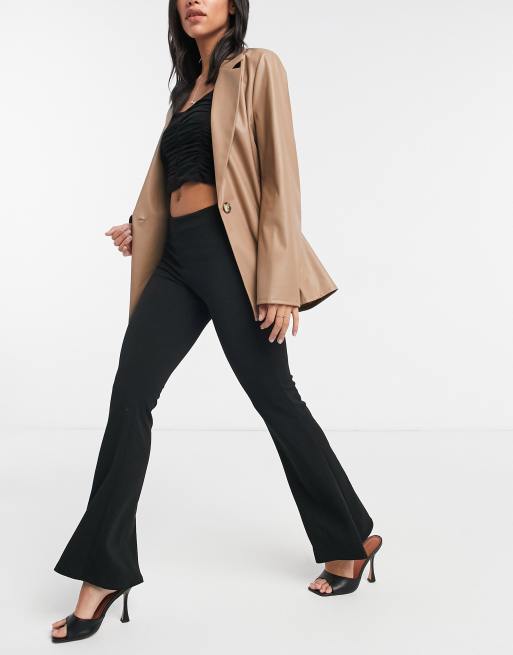 New look flared trousers best sale