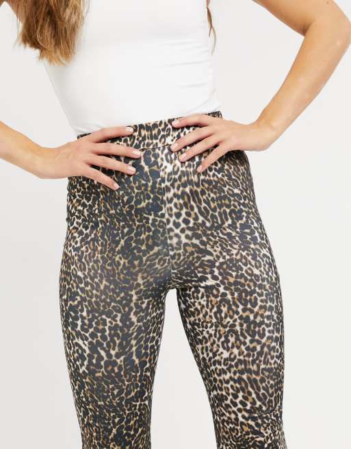 New Look flares in leopard print ASOS