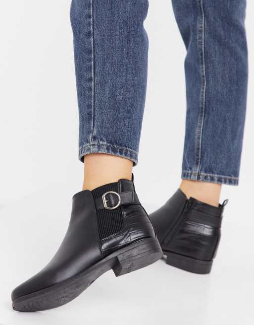 Asos flat ankle boots best sale