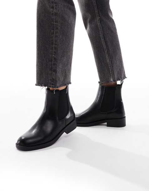 New Look flat chelsea boot in black - view 1