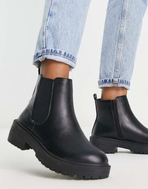 Flat bottom shop chelsea boots