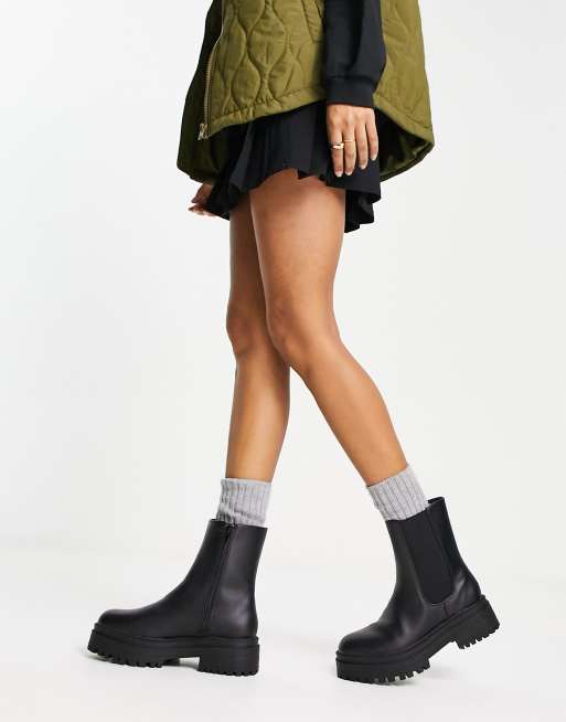 New look chunky on sale flat chelsea boot