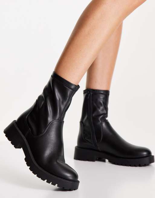 New look black flat hotsell ankle boots