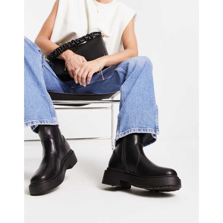 New look 2024 black chunky boots