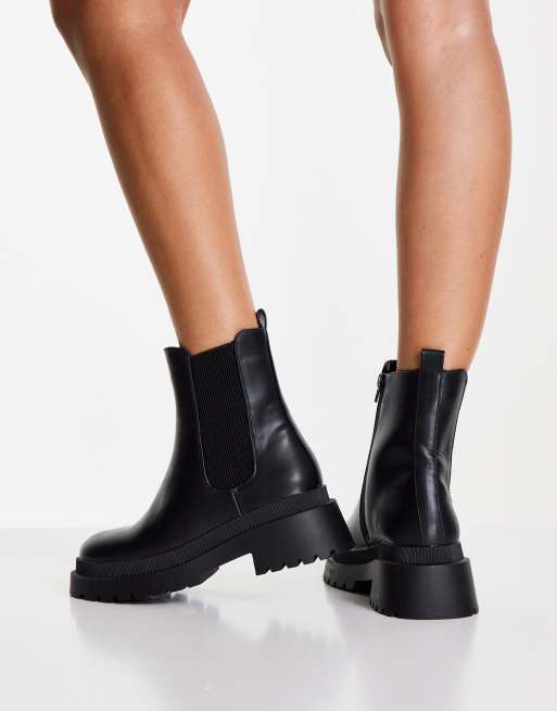 New look chunky deals chelsea boot in black