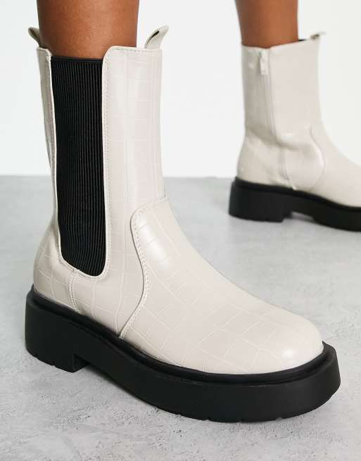 New look clearance white boots