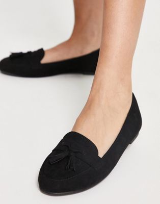 New Look flat loafer in black
