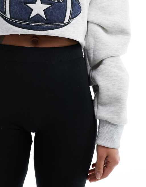 New Look fleece leggings in black