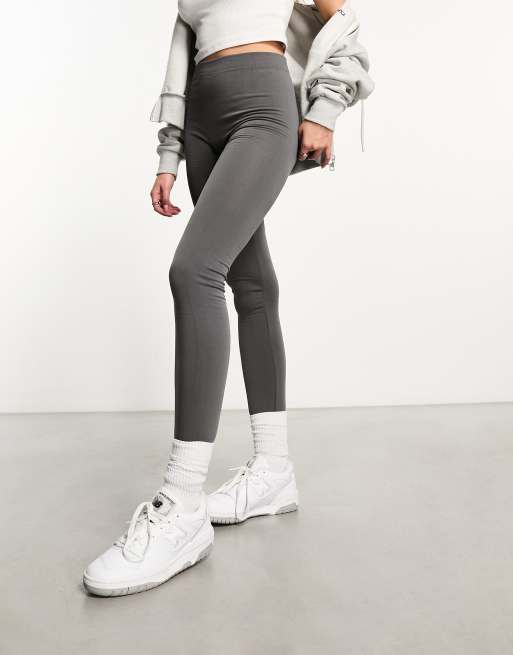 New Look fleece leggings in grey ASOS