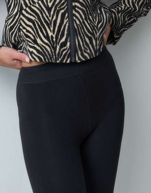 New Look fleece lined leggings in black, 4 of 5