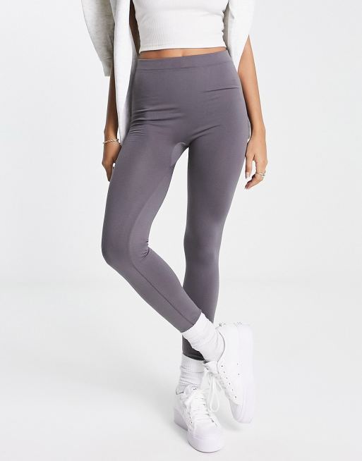 New Look fleece lined leggings in grey