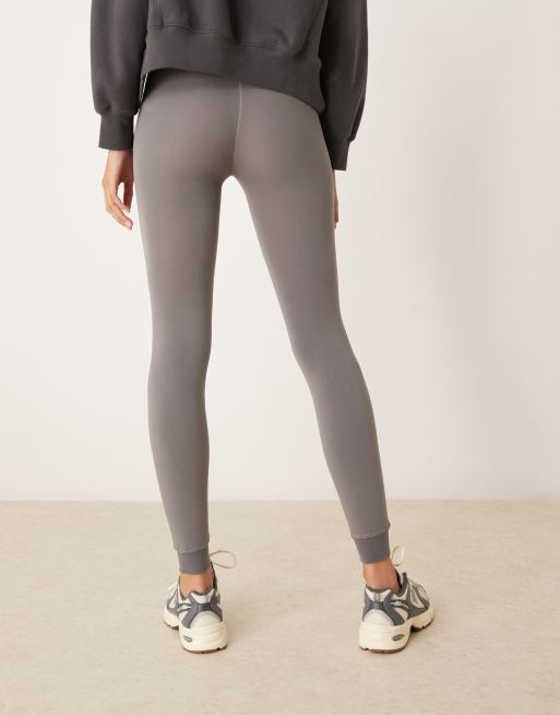 New Look fleece lined leggings in grey