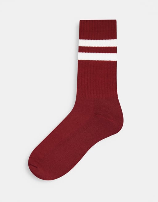 New Look – Flerfärgade strumpor med sportig rand, 5-pack, 4 av 4