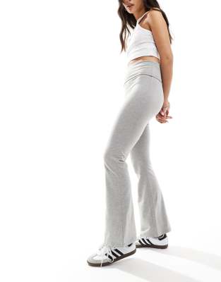New Look New Look foldover waist leggings in grey