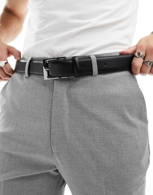New Look formal belt in black ASOS