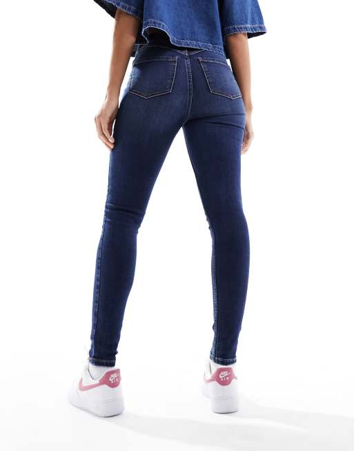 New Look Formende und anhebende Skinny Jeans in Blau