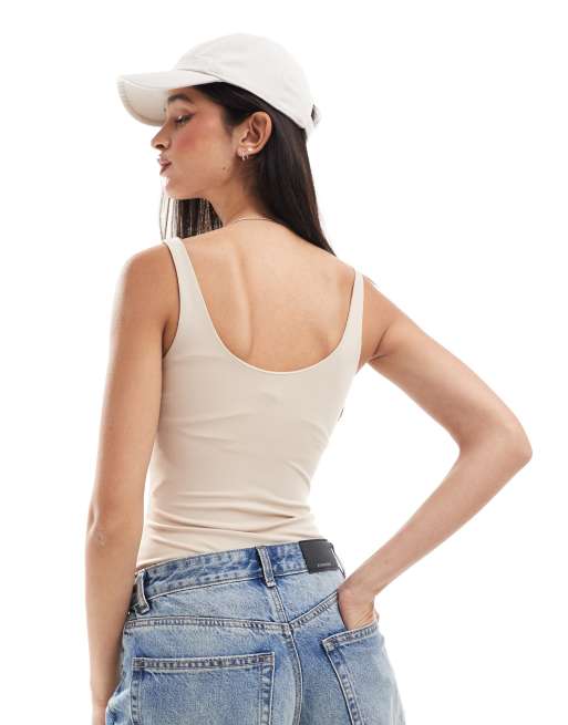 New Look – Formende Unterwäsche – Body in Nerzbraun mit eckigem Ausschnitt, 3 von 4