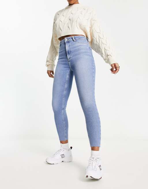 New look frayed hem jeans clearance