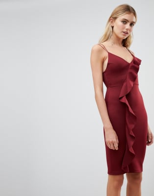 new look maroon dress