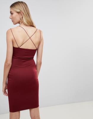 burgundy dresses asos