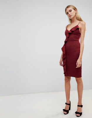 new look maroon dress