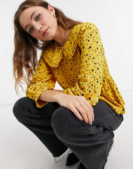 Asos store yellow blouse