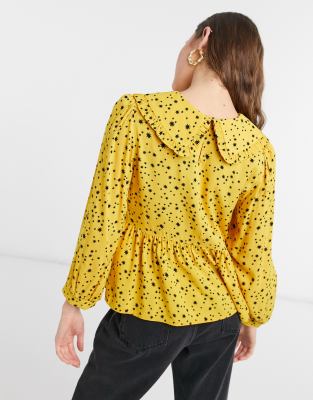 yellow blouse new look