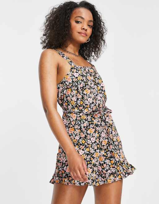 New look store floral playsuit