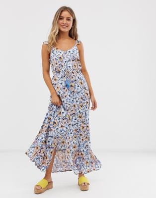 new look blue maxi dress