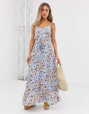 new look blue maxi dress