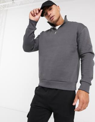 sweatshirt zip neck