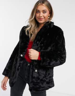 new look fur jacket