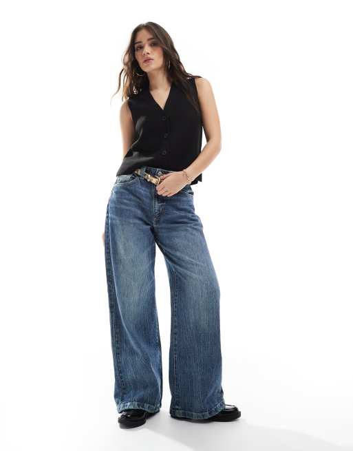 New Look - Gebreid gilet met knoopsluiting in zwart, 3 van 4